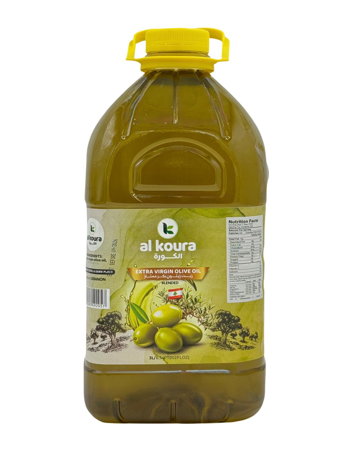 EB-1057651 BLENDED EXTRA VIRGIN OLIVE OIL 3L PLASTIC | KOURA