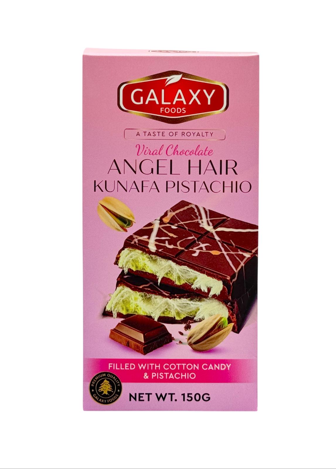 ED-1062353 CHOCOLATE ANGEL HAIR KUNAFA PISTACHIO 150G | GALAXY FOODS