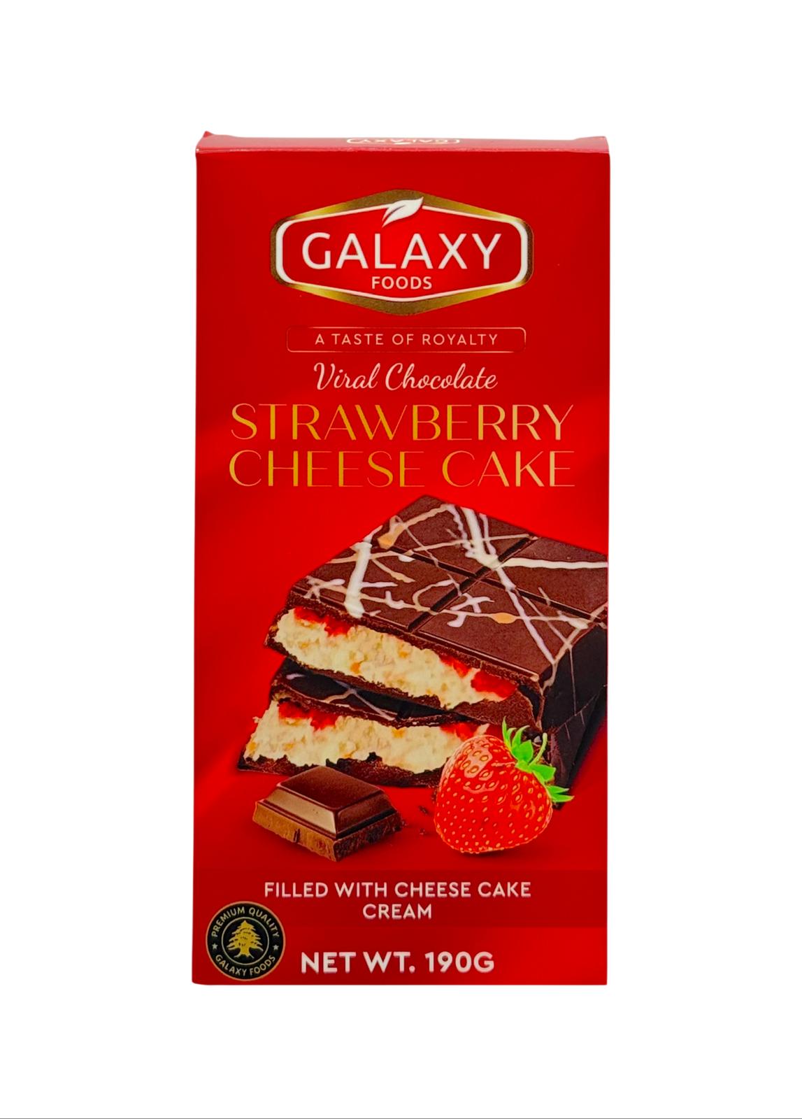ED-1062352 CHOCOLATE STRAWBERRY CHEESECAKE 190G | GALAXY FOODS