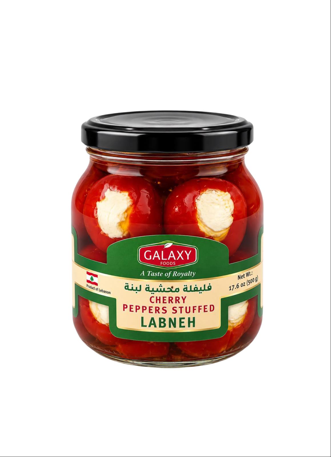 AD-1000152 CHERRY PEPPERS STUFFED WITH LABNE 500G | GALAXY FOODS