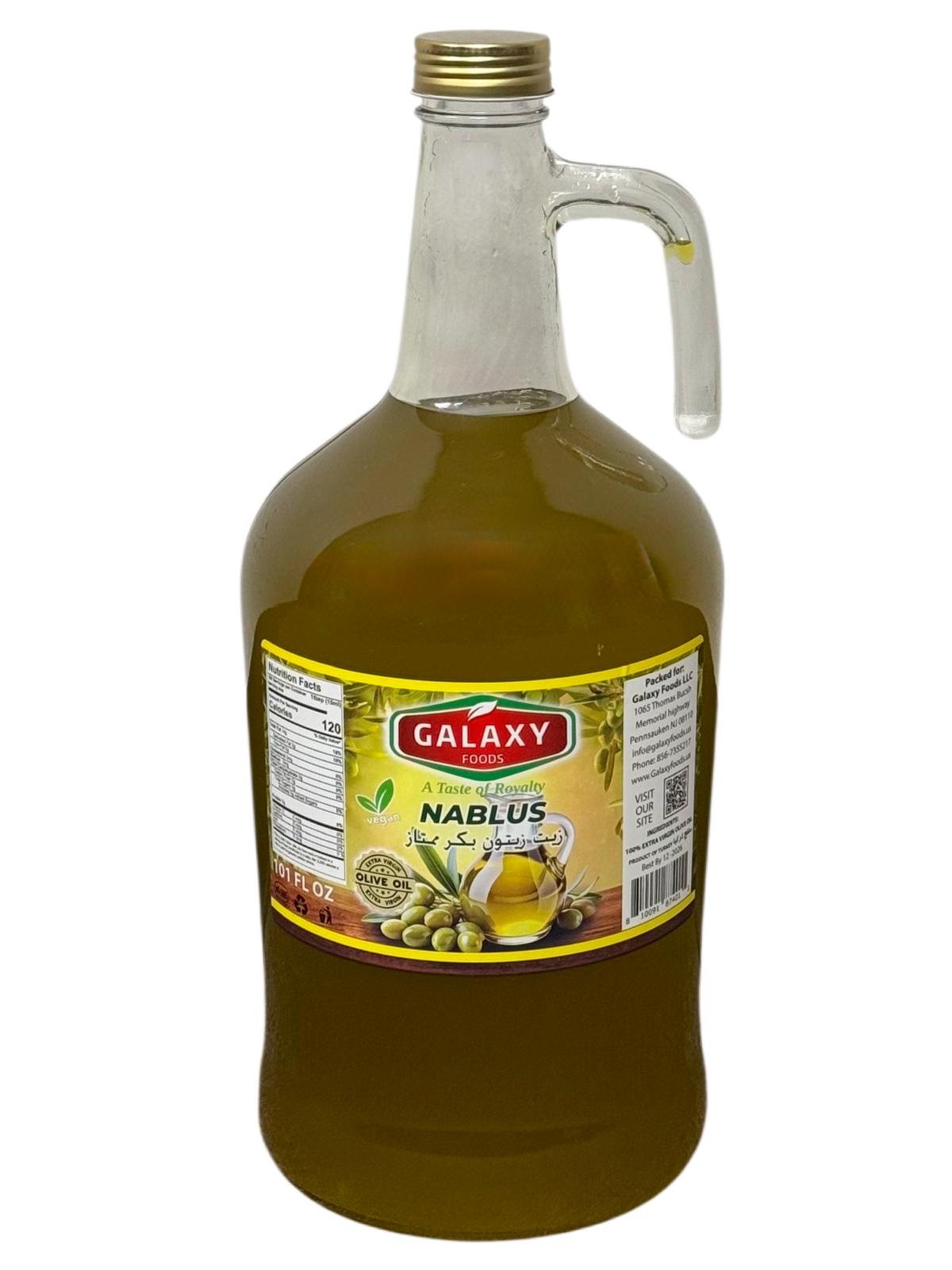 EB-1057800 NABLUS EXTRA VIRGIN OLIVE OIL LONG NECK 3L | GALAXY FOODS