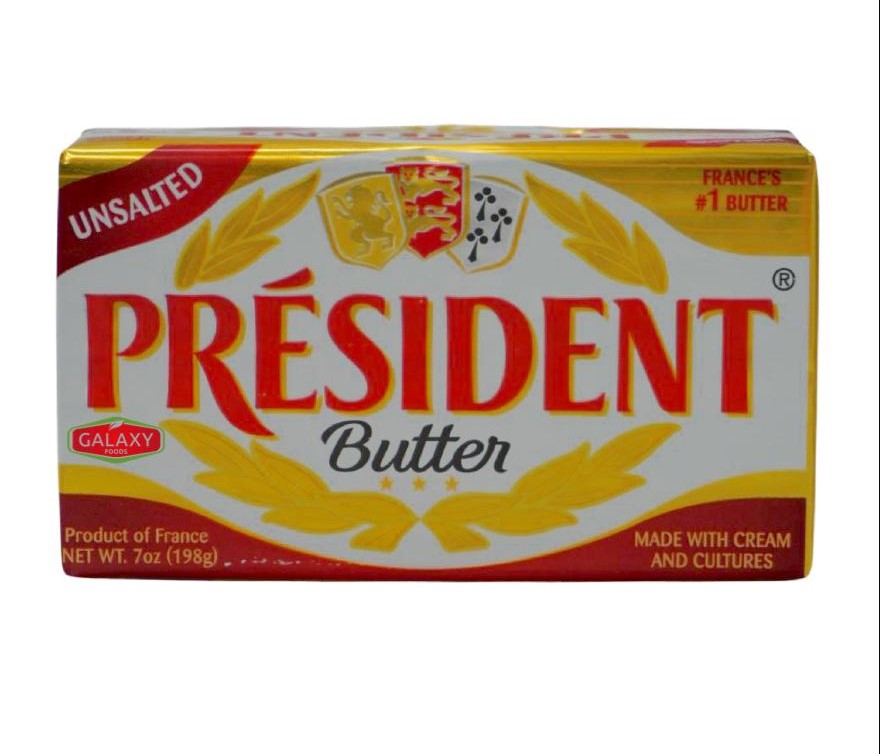 AD-1009200 PRESIDENT BUTTER UNSALTED 7OZ | PRESIDENT