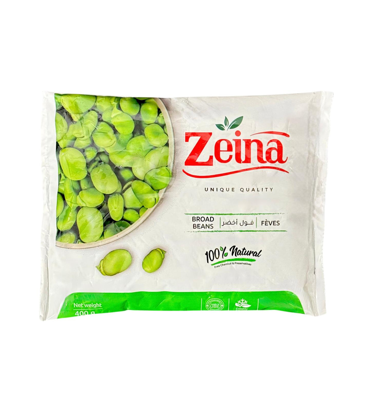 AF-1019400 BROAD BEANS FROZEN 400G | ZEINA