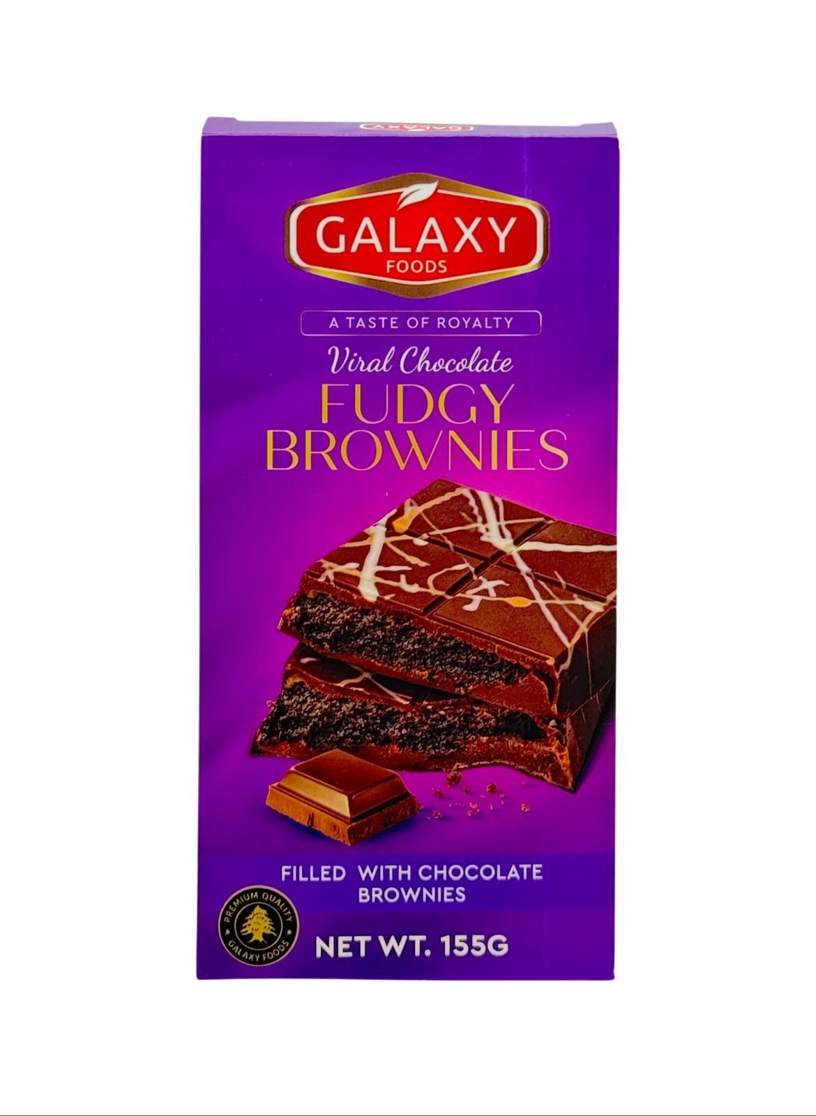ED-1062351 CHOCOLATE FUDGY BROWNIES 155G | GALAXY FOODS