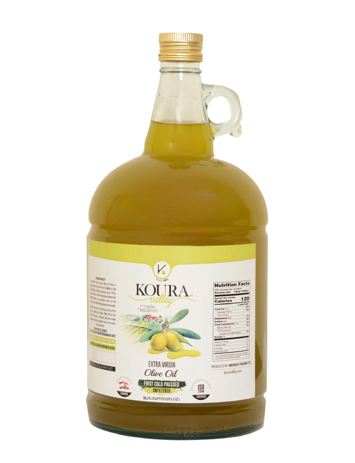 EB-1057607 EXTRA VIRGIN OLIVE OIL 3L | KOURA – Galaxy Foods